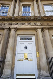 England, Somerset, Bath, The Circus, Typical Doorway England, Somerset, Bath, The Circus, Typical Doorway