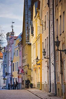 Estonia, Tallinn, building detail, Pikk Street Estonia, Tallinn, building detail, Pikk Street