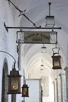 Estonia, Tallinn, Old Town, Town Hall archway Estonia, Tallinn, Old Town, Town Hall archway