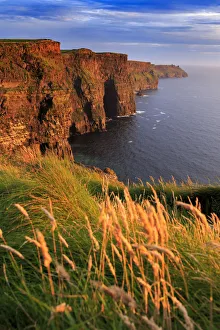 Europe, Ireland, Cliffs of Moher at sunset Europe, Ireland, Cliffs of Moher at sunset