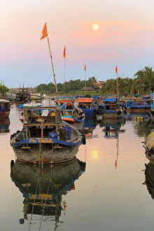 Evening in Hoi An: Thu Bon River Print