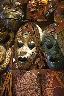 Face masks from Sarawak (Malaysian Borneo), Central Market, China Town, Kuala Lumpur Face masks from Sarawak (Malaysian Borneo), Central Market, China Town, Kuala Lumpur