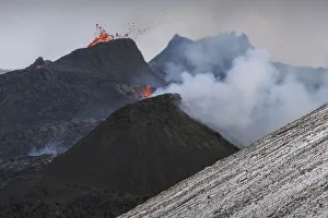 The Fagradalsfjall eruption, Geldingaldalir, Reykjanes Peninsula, Iceland The Fagradalsfjall eruption, Geldingaldalir, Reykjanes Peninsula, Iceland