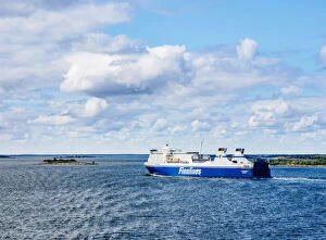 Alandic Collection: Finnlines Ferry Cruise Ship by the Aland Islands, Finland