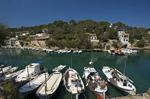 Fishing boats in Cala Figuera, Majorca, Balearic Islands, Spainn Fishing boats in Cala Figuera, Majorca, Balearic Islands, Spainn