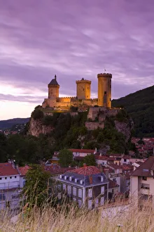 Foix Castle, Foix, Ariege, Pyrenees, France Foix Castle, Foix, Ariege, Pyrenees, France