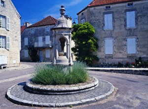 Fountain in town square, Flavigny sur Ozerain Fountain in town square, Flavigny sur Ozerain