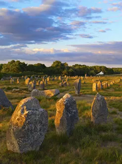 Alignments Of Carnac Collection: France, Brittany, MorbihanCarnac, megalithic menhir alignments of Menec, wide view