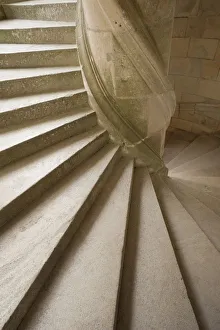 France, Loire Valley, Chambord Castle, The Chapel Wing Staircase France, Loire Valley, Chambord Castle, The Chapel Wing Staircase