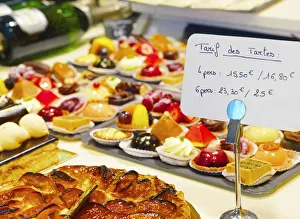 France, Provence, Nimes, Pastries in bakery France, Provence, Nimes, Pastries in bakery