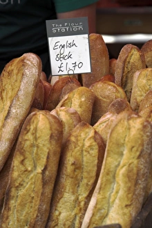 Fresh bread and pastries for sale in Borough Market Fresh bread and pastries for sale in Borough Market
