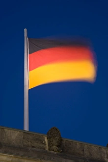 German flag, Reichstag, Berlin, Germany German flag, Reichstag, Berlin, Germany