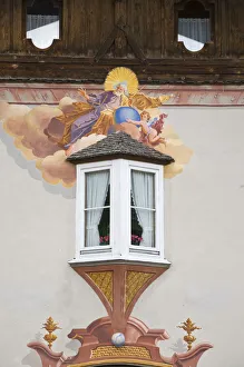 Germany, Bavaria (Bayern), Mittenwald, LAA¼ftlmalerei (tromp l' Germany, Bavaria (Bayern), Mittenwald, LAA¼ftlmalerei (tromp l'