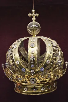 Germany, Bavaria, Munich, Munich Residence Museum, Crown in the Sacred Vestments Room Germany, Bavaria, Munich, Munich Residence Museum, Crown in the Sacred Vestments Room
