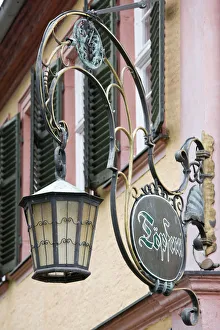 Germany, Bayern/Bavaria, Bamberg, Cafe Sign Germany, Bayern/Bavaria, Bamberg, Cafe Sign