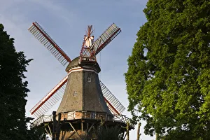 Germany, State of Bremen, Bremen, Town Windmill Germany, State of Bremen, Bremen, Town Windmill