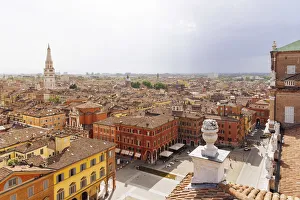 Ghirlandina tower from top of Military Academy Palace in Piazza Roma Ghirlandina tower from top of Military Academy Palace in Piazza Roma