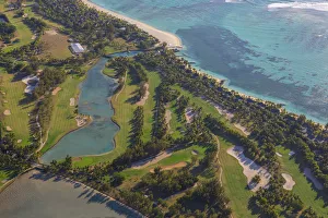 Golf course at Beachcomber Paradis Hotel, Le Morne Brabant Peninsula, Black River Golf course at Beachcomber Paradis Hotel, Le Morne Brabant Peninsula, Black River
