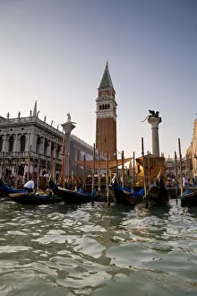 Gondolas & St. Marks Campanile, Venice, Italy Gondolas & St. Marks Campanile, Venice, Italy