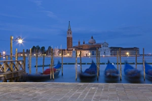 Gondolas, St. Marks Square, Venice, Italy Gondolas, St. Marks Square, Venice, Italy