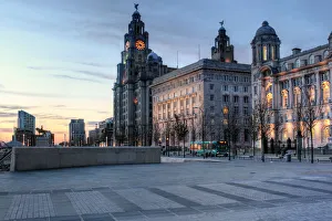 the Three Graces of the Pier Head, Liverpool, UK the Three Graces of the Pier Head, Liverpool, UK