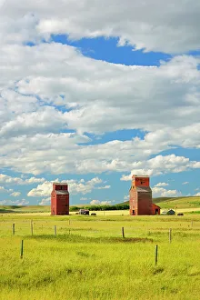 Grain Elevators Print - Neidpath Saskatchewan Canada