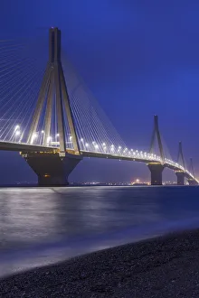 Greece, Peloponese Region, Gulf of Corinth, Patraa-area, Rio Antirio Bridge Greece, Peloponese Region, Gulf of Corinth, Patraa-area, Rio Antirio Bridge