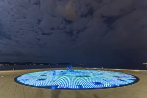 Dalmatia Croatia Landmarks Prints: The Greeting to the Sun by the architect Nikola Basic, Zadar peninsula, Dalmatia, Croatia