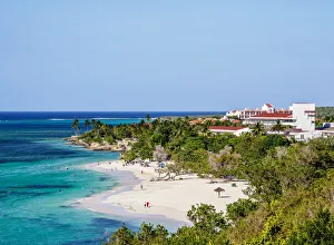 Guardalavaca Beach Elevated View Print
