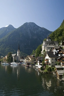 Hallstatt and Hallstatter See, Salzkammergut, Austria Hallstatt and Hallstatter See, Salzkammergut, Austria