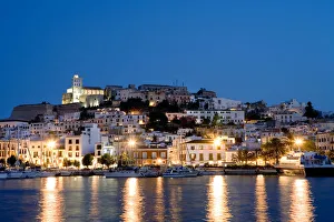 Harbour, Dalt Vila, Eivissa, Ibiza, the Balearic Islands, Spain Harbour, Dalt Vila, Eivissa, Ibiza, the Balearic Islands, Spain