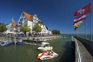 Harbour of Friedrichshafen, Lake Constance, Baden-Wuerttemberg, Germany Harbour of Friedrichshafen, Lake Constance, Baden-Wuerttemberg, Germany