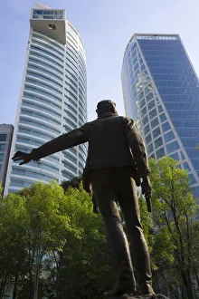 Hermenegildo Galeana statue & financial district, Mexico City, Mexico Hermenegildo Galeana statue & financial district, Mexico City, Mexico