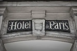 Horel de Paris sign, Marais District, Paris, France Horel de Paris sign, Marais District, Paris, France