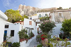 Houses below Acropolis, Athens, Greece Houses below Acropolis, Athens, Greece