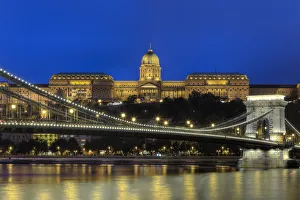 Hungary, Budapest, Chain Bridge and Royal Palace Hungary, Budapest, Chain Bridge and Royal Palace