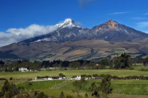 Illiniza Volcanic Mountains, South of Quito, Referred To As Illiniza South And Illiniza Illiniza Volcanic Mountains, South of Quito, Referred To As Illiniza South And Illiniza