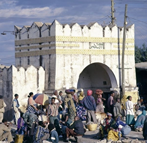 The impressive Shewa Gate is one of the seven entrances The impressive Shewa Gate is one of the seven entrances
