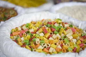 India, West Bengal, Darjeeling, Market, Pasta India, West Bengal, Darjeeling, Market, Pasta