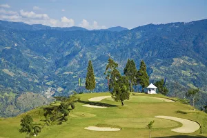 India, West Bengal, Kalimpong, Golf course India, West Bengal, Kalimpong, Golf course