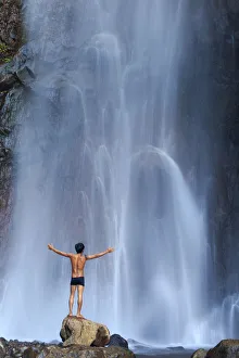 Indonesia, Bali, North Coast, Les, Air Terjun Yeh Mampeh Waterfall (MR) Indonesia, Bali, North Coast, Les, Air Terjun Yeh Mampeh Waterfall (MR)