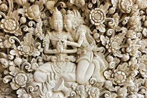 Indonesia, Bali, stone relief, Rama & Sita Indonesia, Bali, stone relief, Rama & Sita