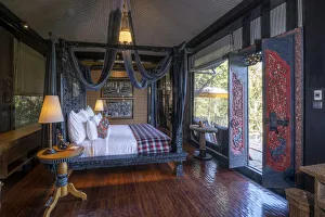 Indonesia, Bali, Ubud, Capella resort. Interior of one of the bedrooms Indonesia, Bali, Ubud, Capella resort. Interior of one of the bedrooms