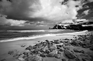 Infrared image of Dalmore beach, Isle of Lewis, Hebrides, Scotland, UK Infrared image of Dalmore beach, Isle of Lewis, Hebrides, Scotland, UK
