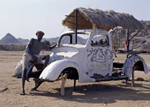 An innovative roadside craft stall owned by an Herero man near Twyfelfontein An innovative roadside craft stall owned by an Herero man near Twyfelfontein