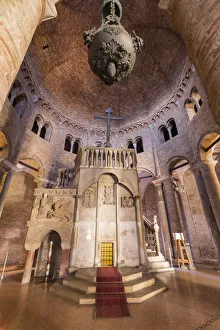 Interior of Sacro Sepolcro church in Santo Stefano cathedral Interior of Sacro Sepolcro church in Santo Stefano cathedral