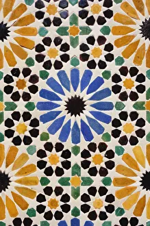 Islamic decorative tiles (zeligs). Tetouan, Morocco Islamic decorative tiles (zeligs). Tetouan, Morocco