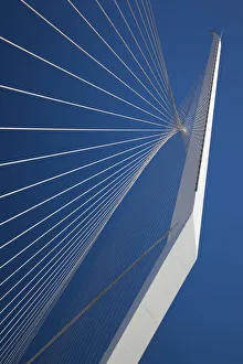 Israel, Jerusalem, Jerusalem Chords Bridge, designed by Santiago Calatrava Israel, Jerusalem, Jerusalem Chords Bridge, designed by Santiago Calatrava
