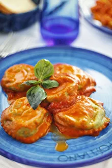 Italy, Amalfi Coast, Positano, Ravioli al Sugo Italy, Amalfi Coast, Positano, Ravioli al Sugo
