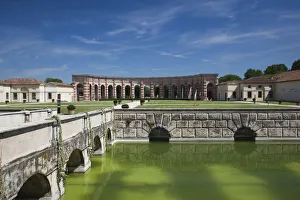 Italy, Lombardy, Mantua, Palazzo Te, courtyard Italy, Lombardy, Mantua, Palazzo Te, courtyard